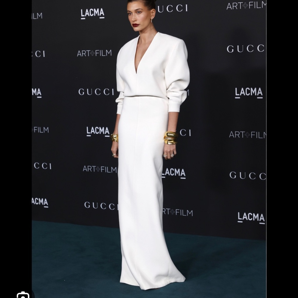 Saint Laurent white gown
